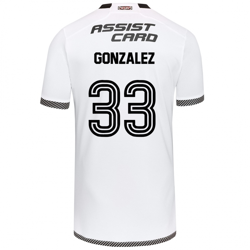 Heren Ramiro González #33 Wit Zwart Thuisshirt Thuistenue 2024/25 T-Shirt