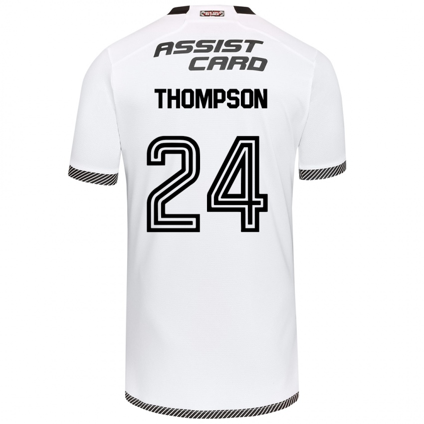 Heren Jordhy Thompson #24 Wit Zwart Thuisshirt Thuistenue 2024/25 T-Shirt