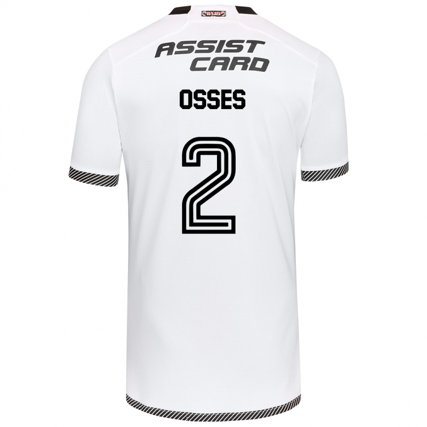 Heren Martina Osses #2 Wit Zwart Thuisshirt Thuistenue 2024/25 T-Shirt