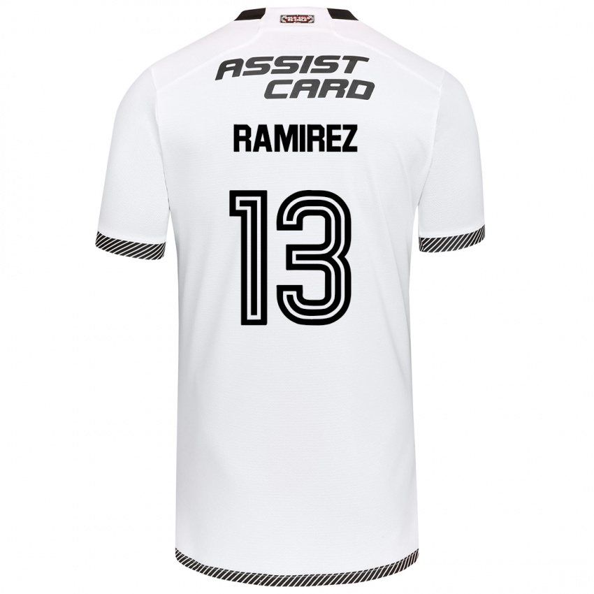 Heren Fernanda Ramírez #13 Wit Zwart Thuisshirt Thuistenue 2024/25 T-Shirt