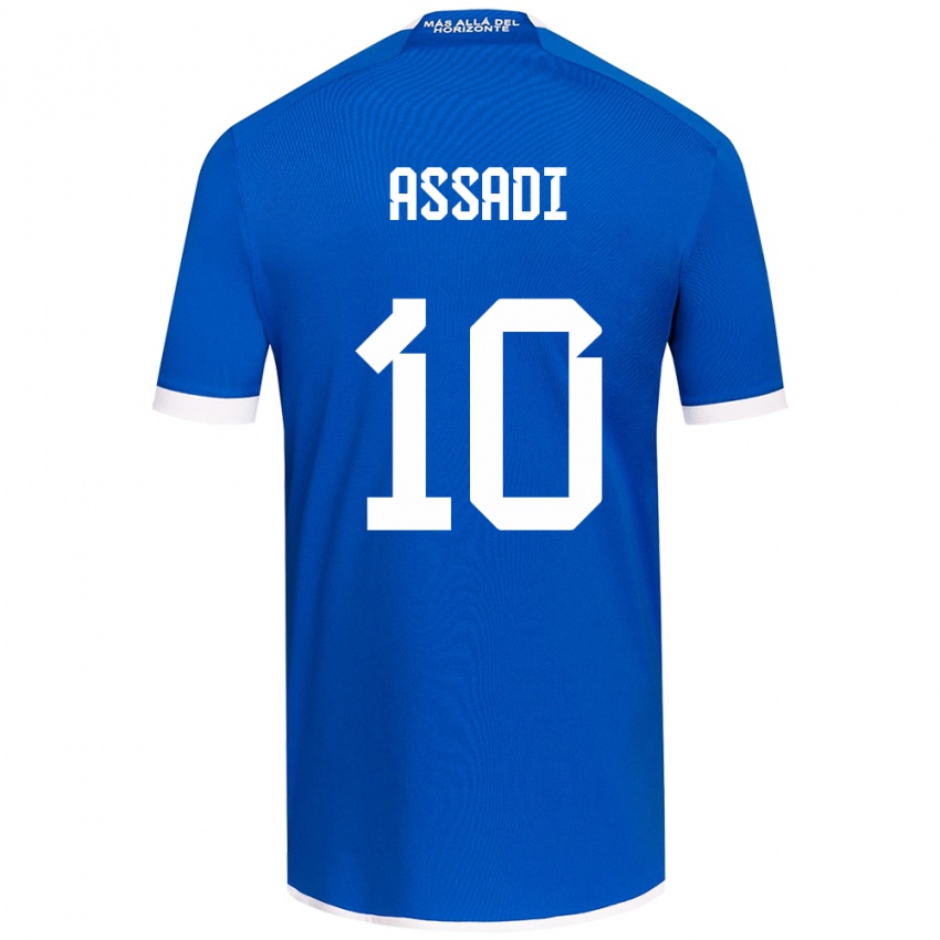 Heren Lucas Assadi #10 Blauw Wit Thuisshirt Thuistenue 2024/25 T-Shirt