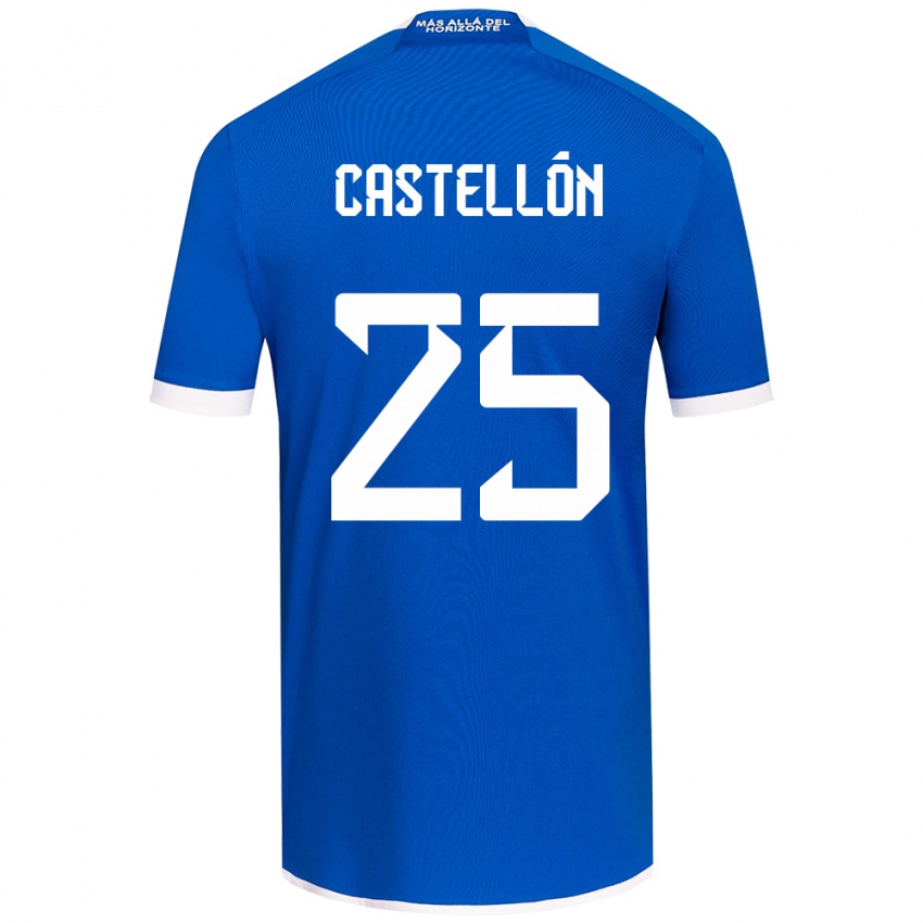 Heren Gabriel Castellón #25 Blauw Wit Thuisshirt Thuistenue 2024/25 T-Shirt