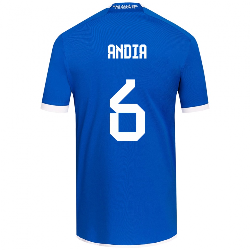 Heren Yonathan Andía #6 Blauw Wit Thuisshirt Thuistenue 2024/25 T-Shirt