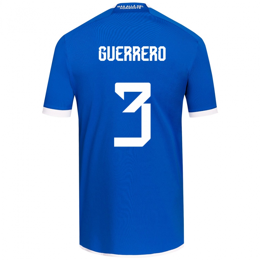 Heren Carla Guerrero #3 Blauw Wit Thuisshirt Thuistenue 2024/25 T-Shirt