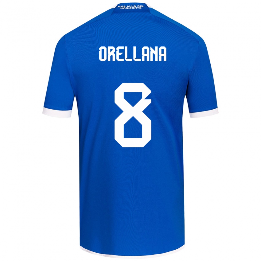 Heren Denisse Orellana #8 Blauw Wit Thuisshirt Thuistenue 2024/25 T-Shirt