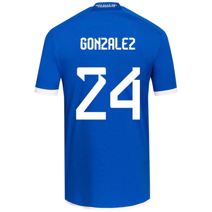 Heren Emma González #24 Blauw Wit Thuisshirt Thuistenue 2024/25 T-Shirt