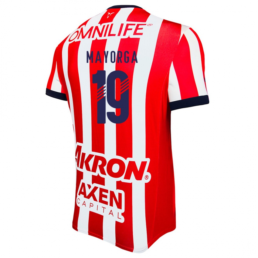 Heren Alejandro Mayorga #19 Rood Wit Blauw Thuisshirt Thuistenue 2024/25 T-Shirt