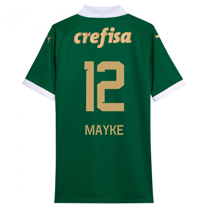 Heren Mayke #12 Groen Wit Thuisshirt Thuistenue 2024/25 T-Shirt