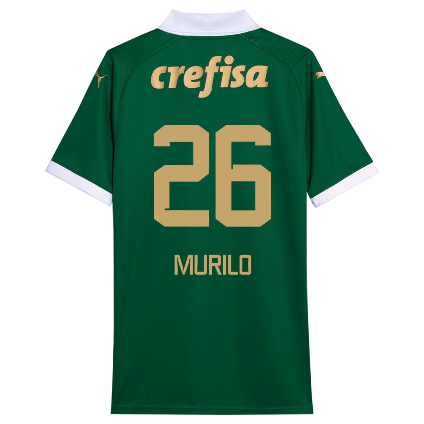 Heren Murilo #26 Groen Wit Thuisshirt Thuistenue 2024/25 T-Shirt