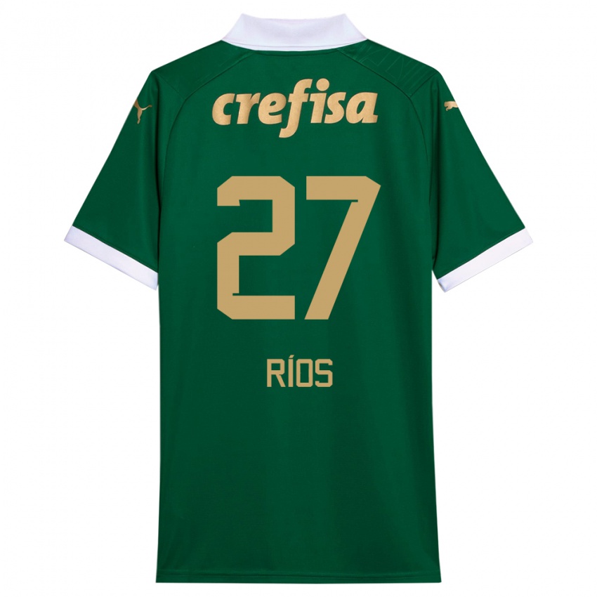 Heren Richard Ríos #27 Groen Wit Thuisshirt Thuistenue 2024/25 T-Shirt