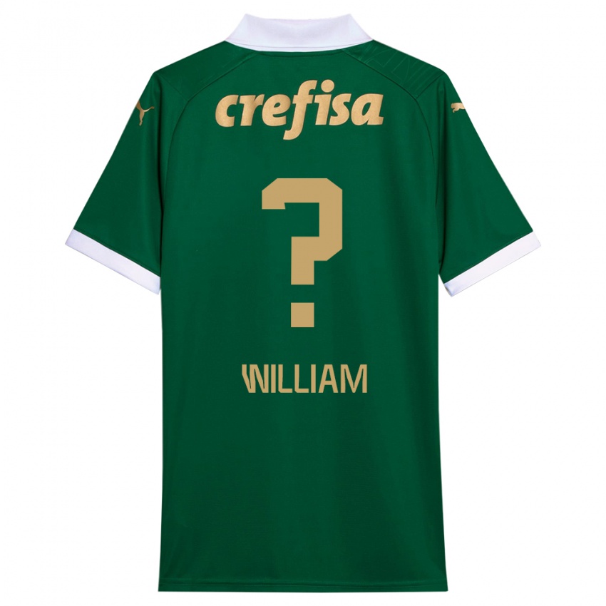 Heren William #0 Groen Wit Thuisshirt Thuistenue 2024/25 T-Shirt