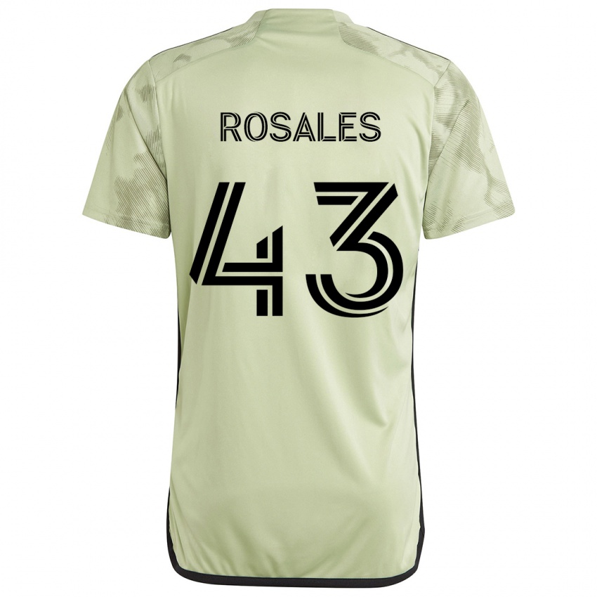 Heren Diego Rosales #43 Licht Groen Uitshirt Uittenue 2024/25 T-Shirt