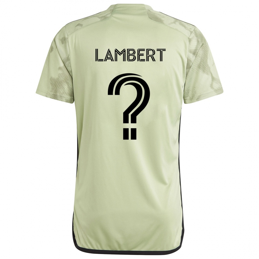 Heren Liam Lambert #0 Licht Groen Uitshirt Uittenue 2024/25 T-Shirt