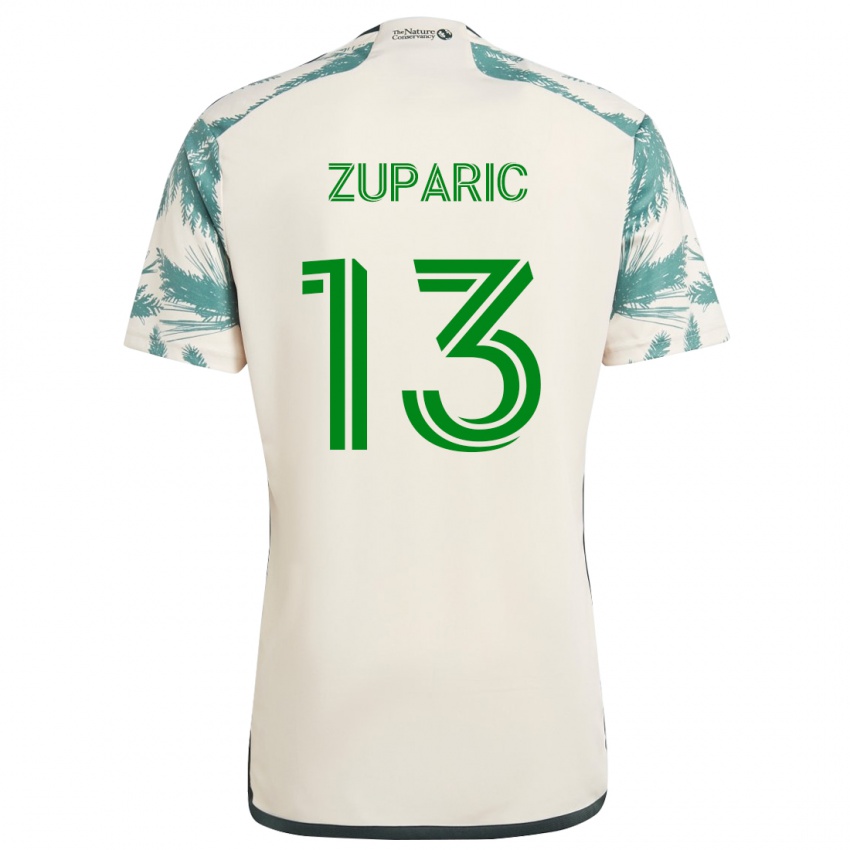 Heren Dario Zuparic #13 Beigebruin Uitshirt Uittenue 2024/25 T-Shirt