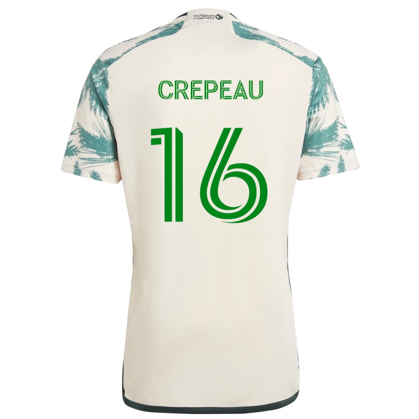 Heren Maxime Crépeau #16 Beigebruin Uitshirt Uittenue 2024/25 T-Shirt