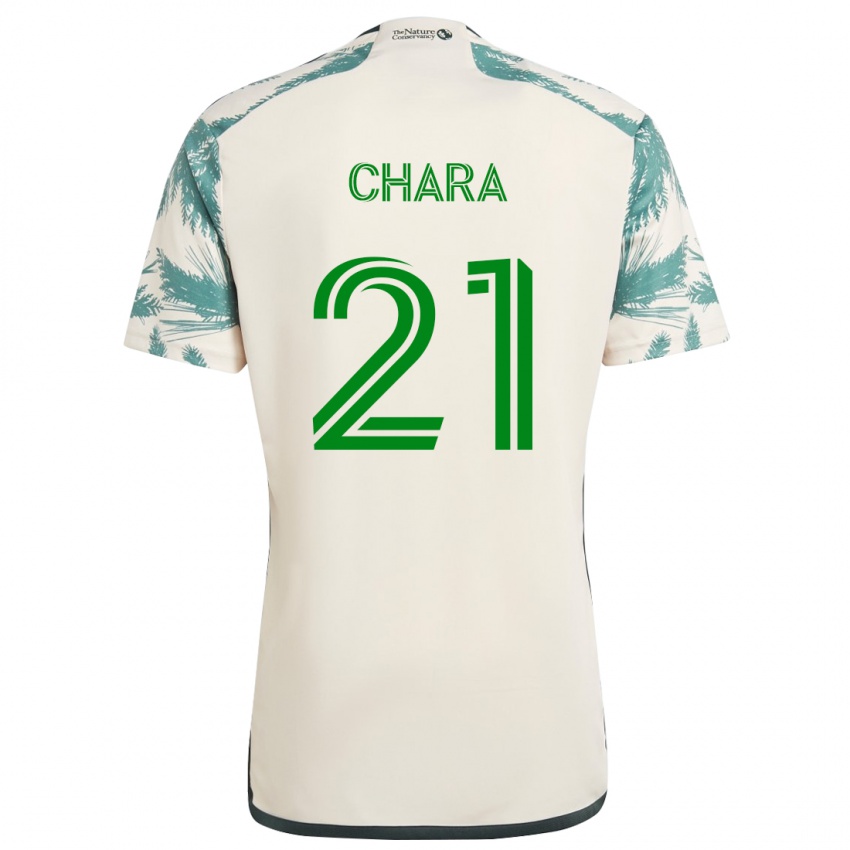 Heren Diego Chará #21 Beigebruin Uitshirt Uittenue 2024/25 T-Shirt