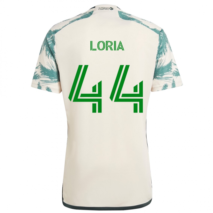 Heren Marvin Loría #44 Beigebruin Uitshirt Uittenue 2024/25 T-Shirt