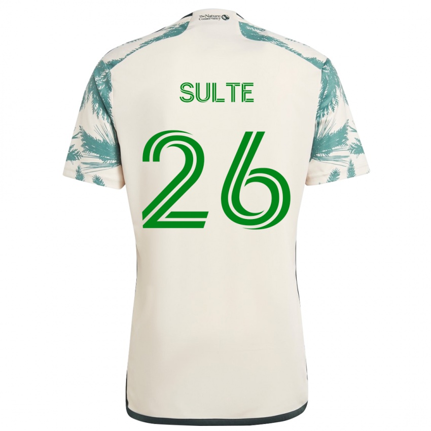 Heren Hunter Sulte #26 Beigebruin Uitshirt Uittenue 2024/25 T-Shirt