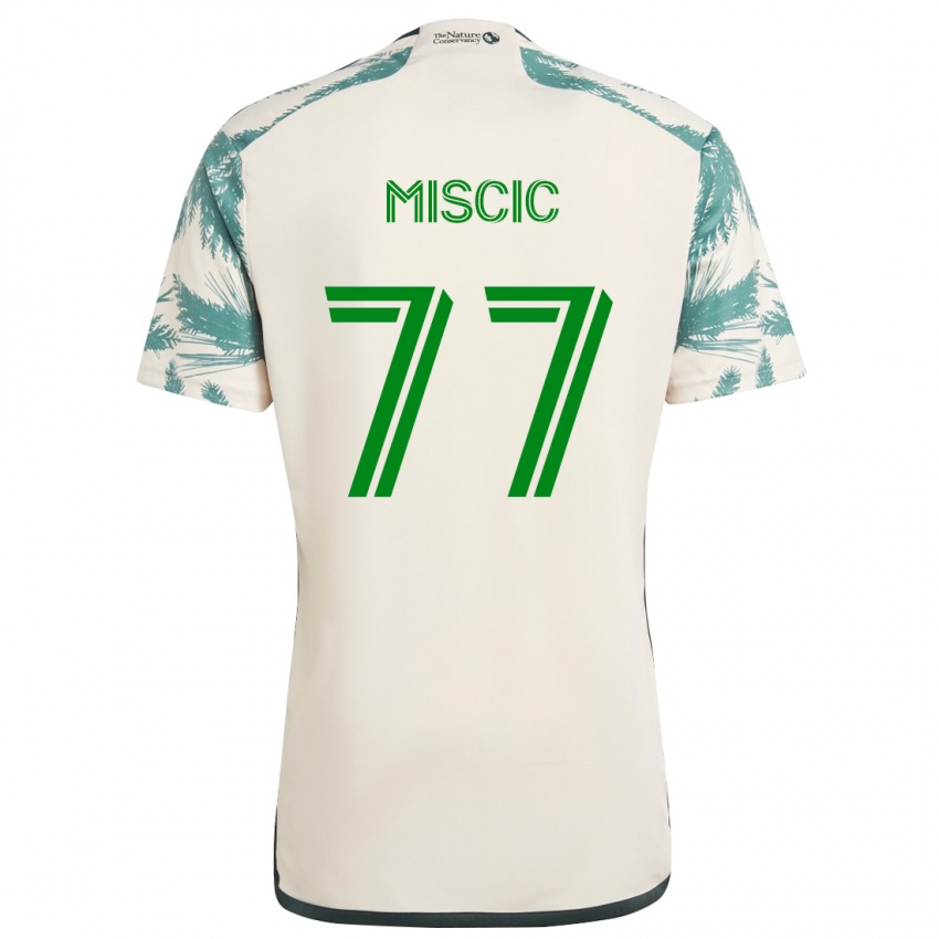 Heren Selmir Miscic #77 Beigebruin Uitshirt Uittenue 2024/25 T-Shirt