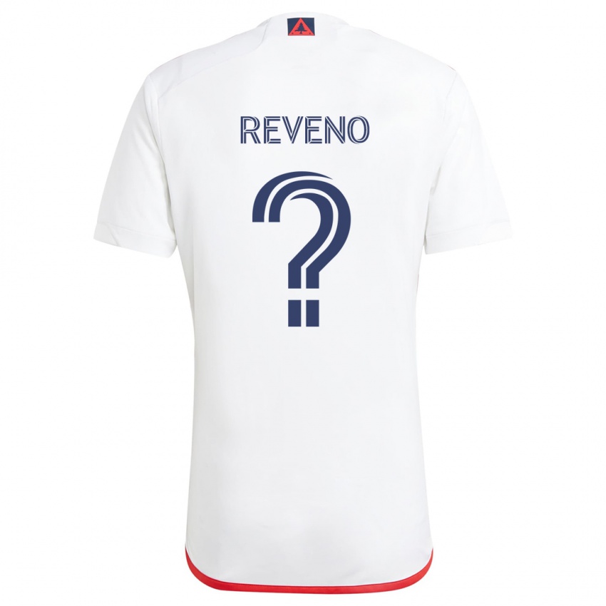 Heren Ben Reveno #0 Wit Rood Uitshirt Uittenue 2024/25 T-Shirt