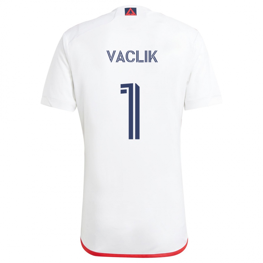 Heren Tomas Vaclik #1 Wit Rood Uitshirt Uittenue 2024/25 T-Shirt