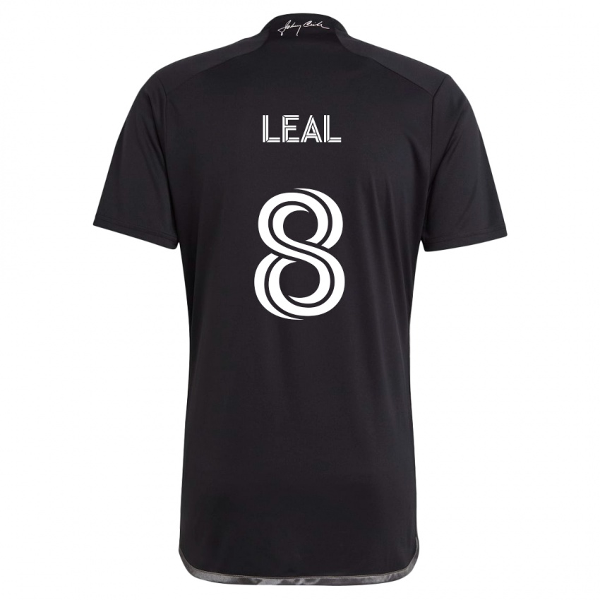 Heren Randall Leal #8 Zwart Uitshirt Uittenue 2024/25 T-Shirt