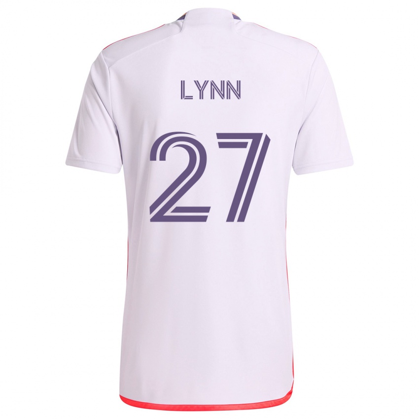 Heren Jack Lynn #27 Wit Rood Paars Uitshirt Uittenue 2024/25 T-Shirt