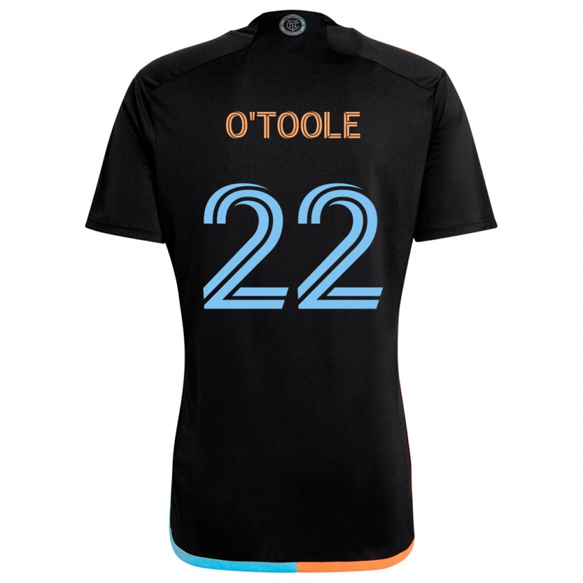 Heren Kevin O'toole #22 Zwart Oranje Blauw Uitshirt Uittenue 2024/25 T-Shirt