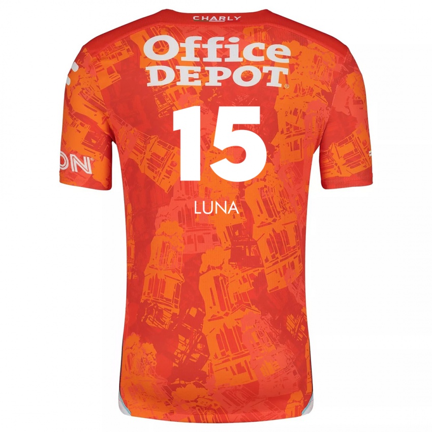 Heren Israel Luna #15 Oranje Wit Uitshirt Uittenue 2024/25 T-Shirt