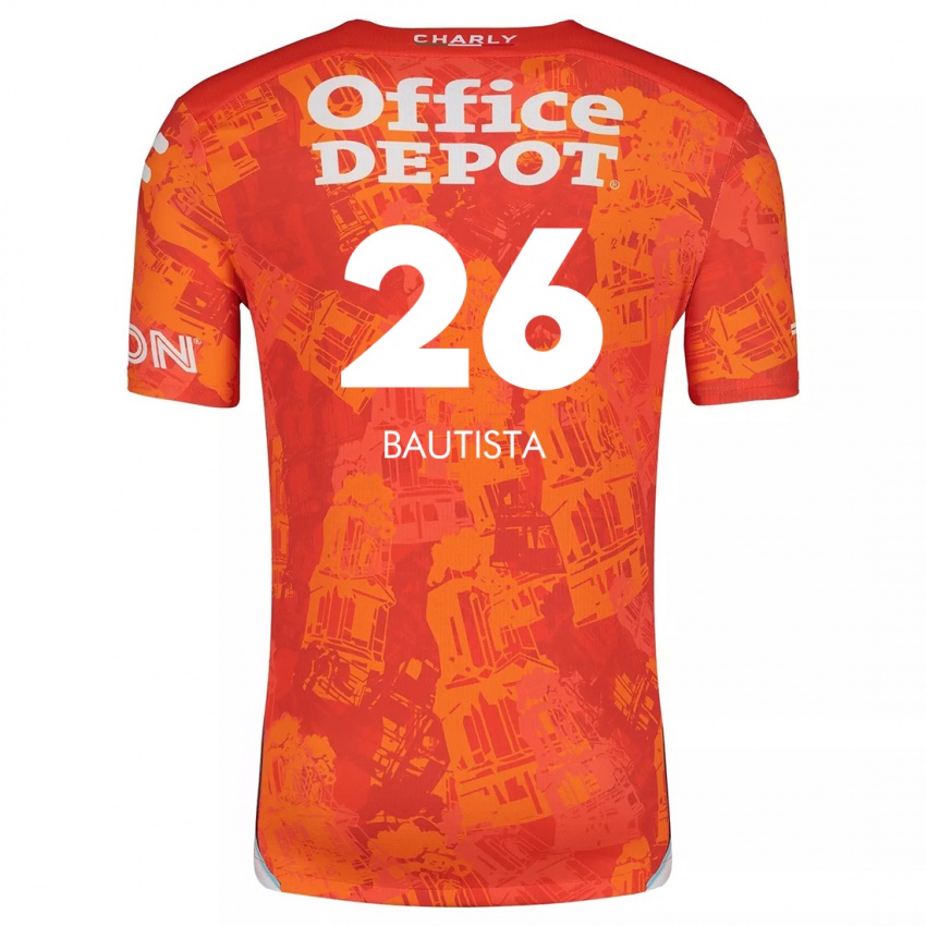 Heren Alán Bautista #26 Oranje Wit Uitshirt Uittenue 2024/25 T-Shirt