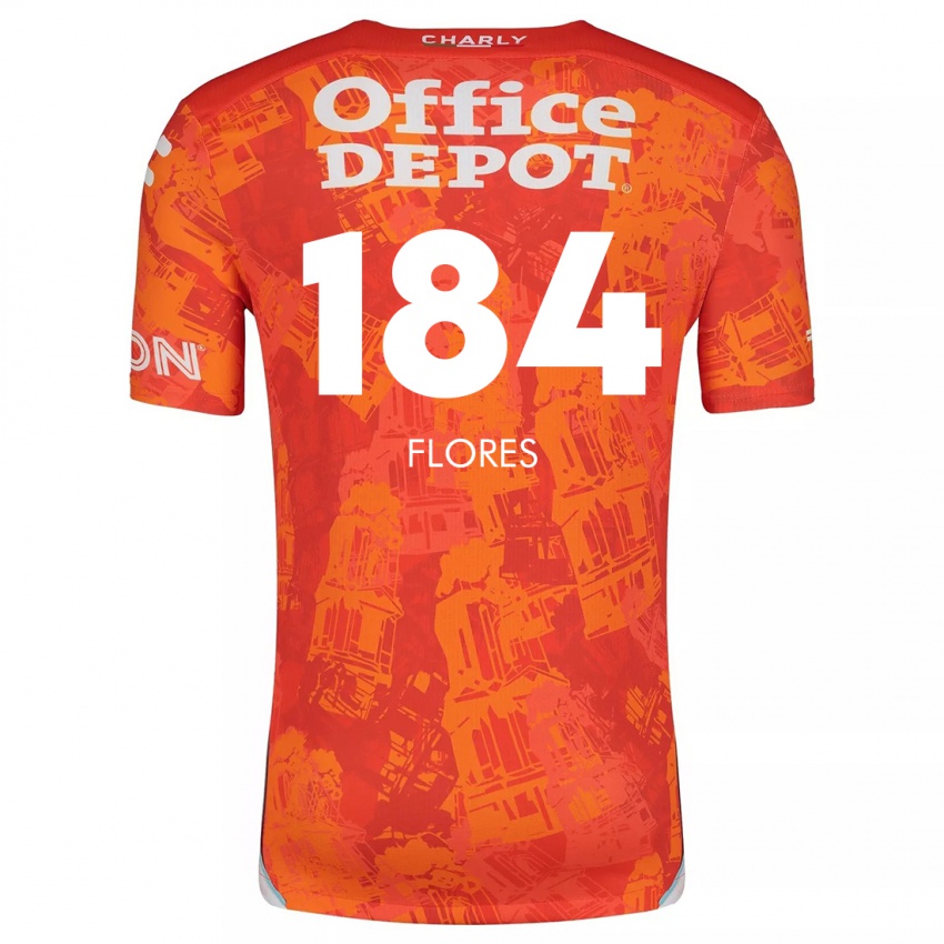 Heren Jason Flores #184 Oranje Wit Uitshirt Uittenue 2024/25 T-Shirt