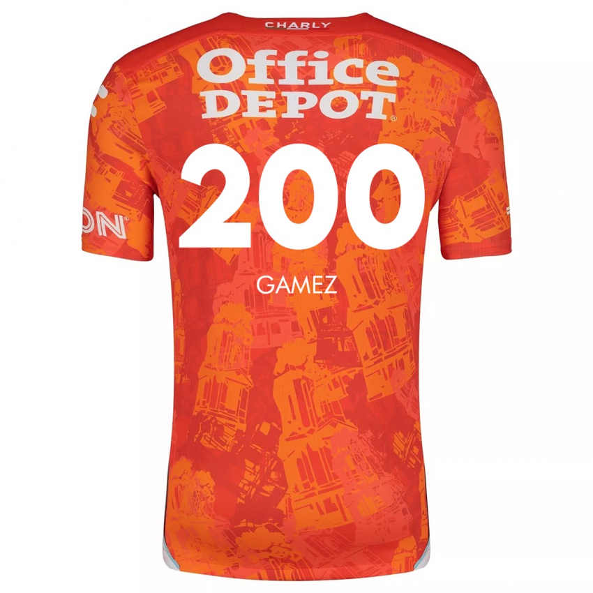 Heren Sergio Gámez #200 Oranje Wit Uitshirt Uittenue 2024/25 T-Shirt