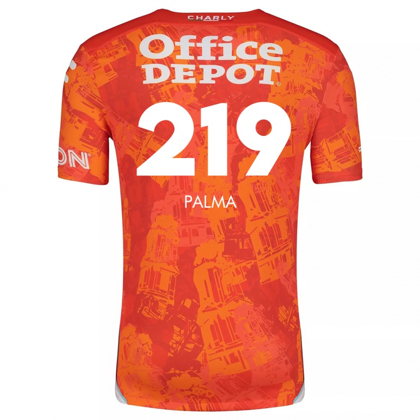 Heren Pablo Palma #219 Oranje Wit Uitshirt Uittenue 2024/25 T-Shirt