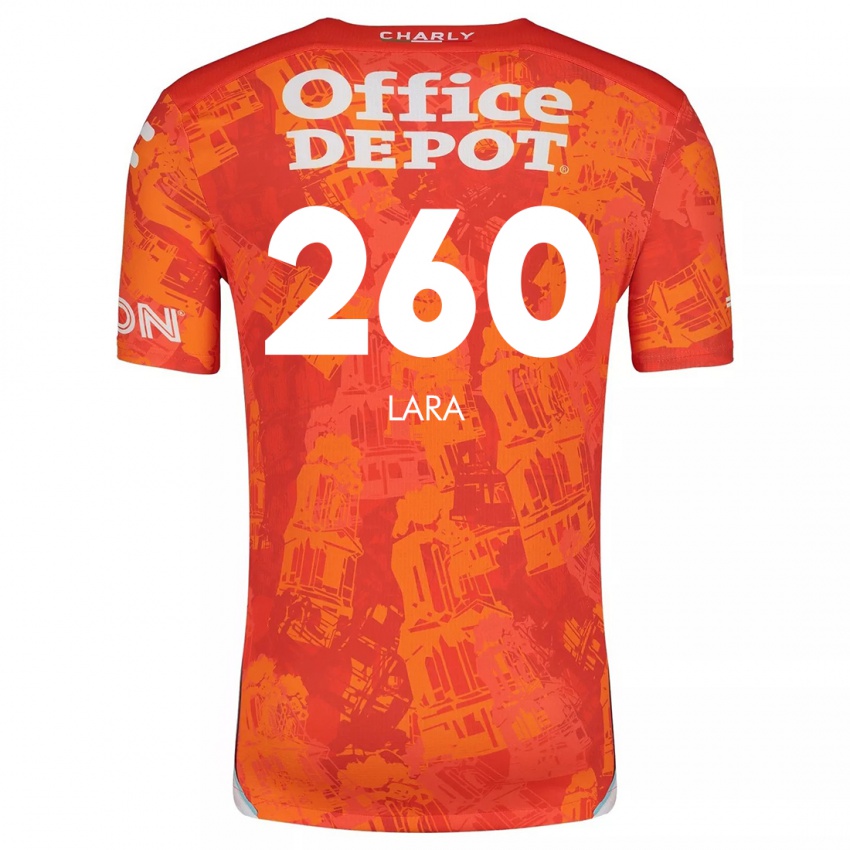 Heren Jesús Lara #260 Oranje Wit Uitshirt Uittenue 2024/25 T-Shirt