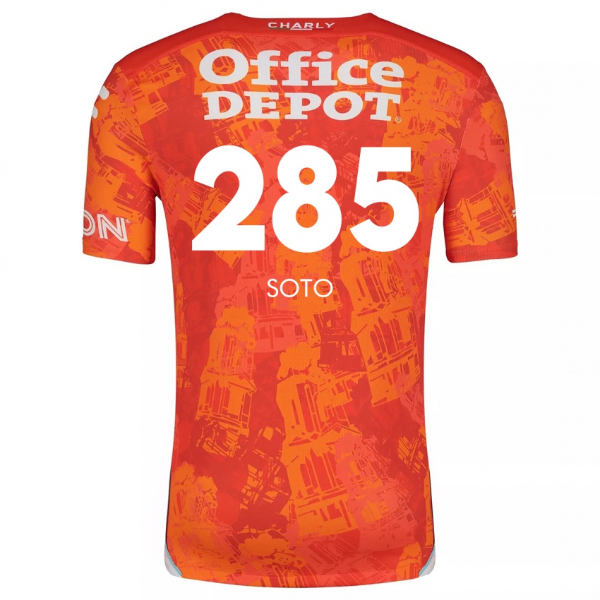 Heren Edwin Soto #285 Oranje Wit Uitshirt Uittenue 2024/25 T-Shirt