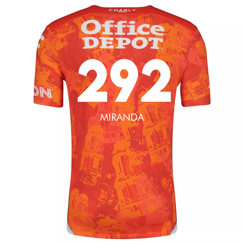 Heren Herbey Miranda #292 Oranje Wit Uitshirt Uittenue 2024/25 T-Shirt