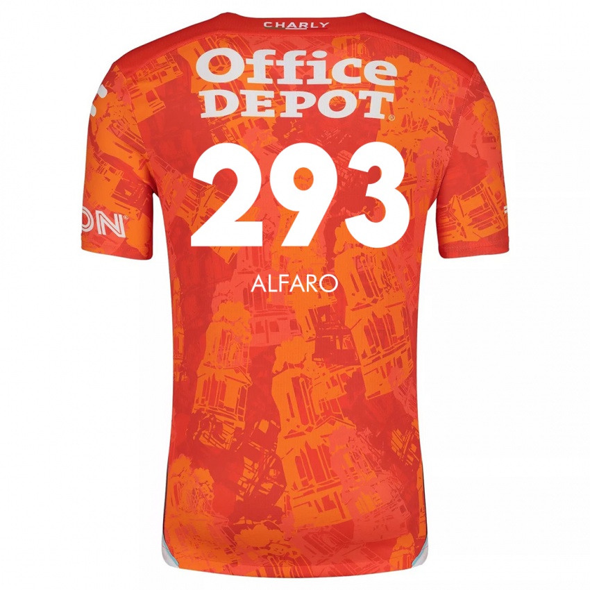 Heren Cristóbal Alfaro #293 Oranje Wit Uitshirt Uittenue 2024/25 T-Shirt