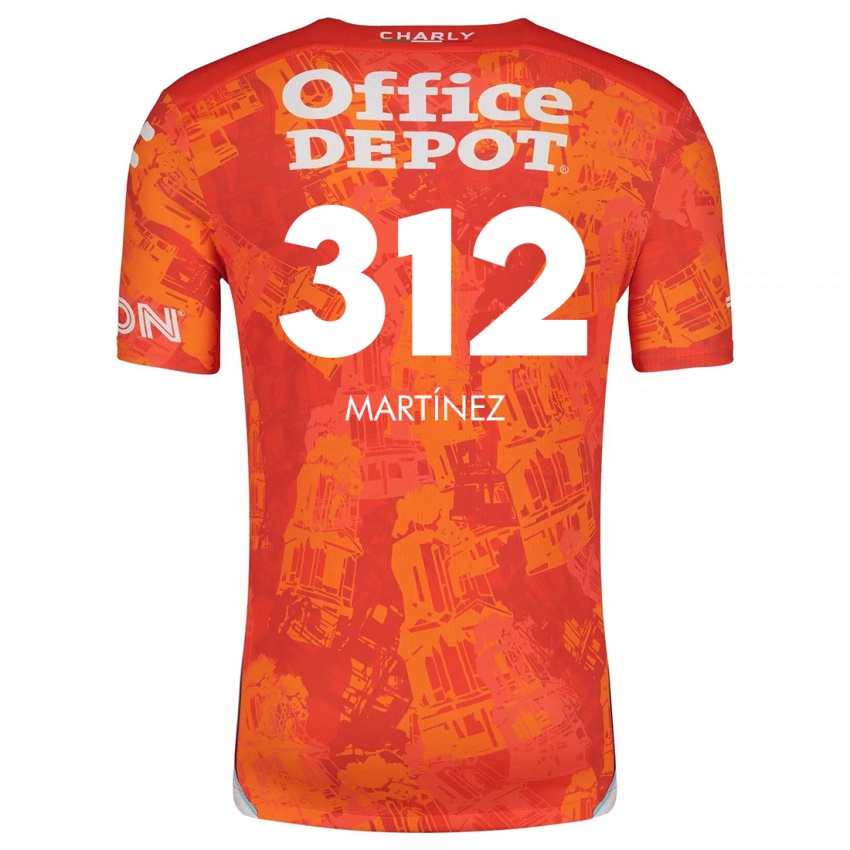 Heren Ulises Martínez #312 Oranje Wit Uitshirt Uittenue 2024/25 T-Shirt