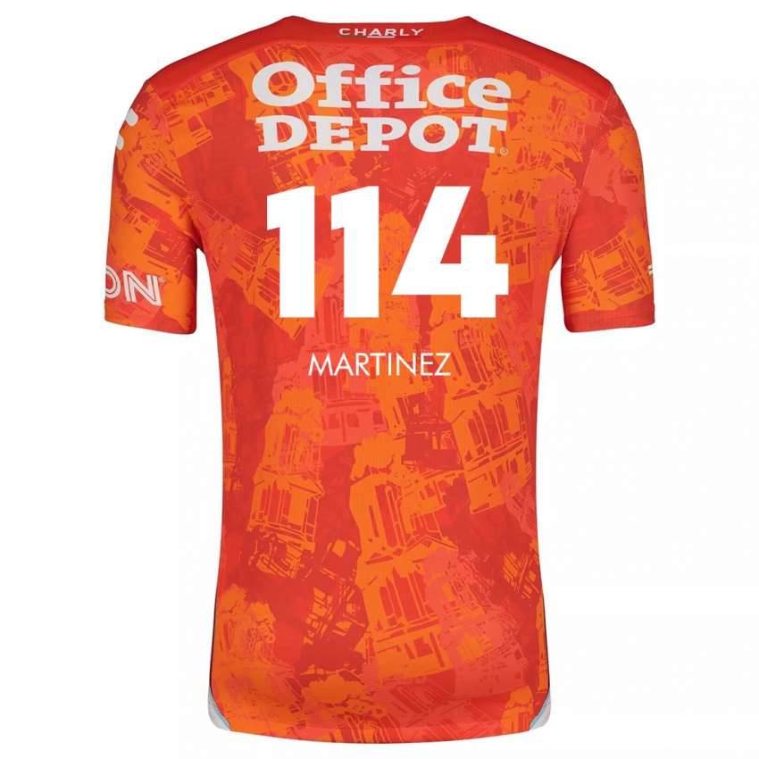 Heren Jesús Martínez #114 Oranje Wit Uitshirt Uittenue 2024/25 T-Shirt