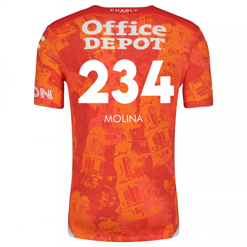 Heren Yoshimar Molina #234 Oranje Wit Uitshirt Uittenue 2024/25 T-Shirt