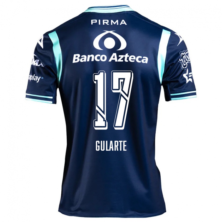 Heren Emanuel Gularte #17 Marineblauw Uitshirt Uittenue 2024/25 T-Shirt