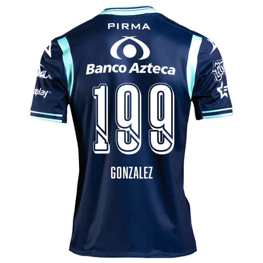 Heren Samuel González #199 Marineblauw Uitshirt Uittenue 2024/25 T-Shirt