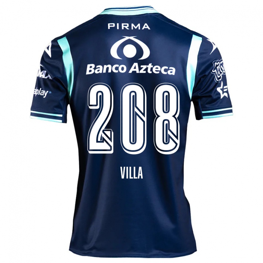 Heren Patrick Villa #208 Marineblauw Uitshirt Uittenue 2024/25 T-Shirt