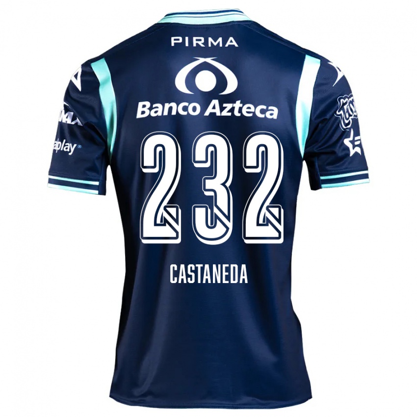 Heren Ángel Castañeda #232 Marineblauw Uitshirt Uittenue 2024/25 T-Shirt