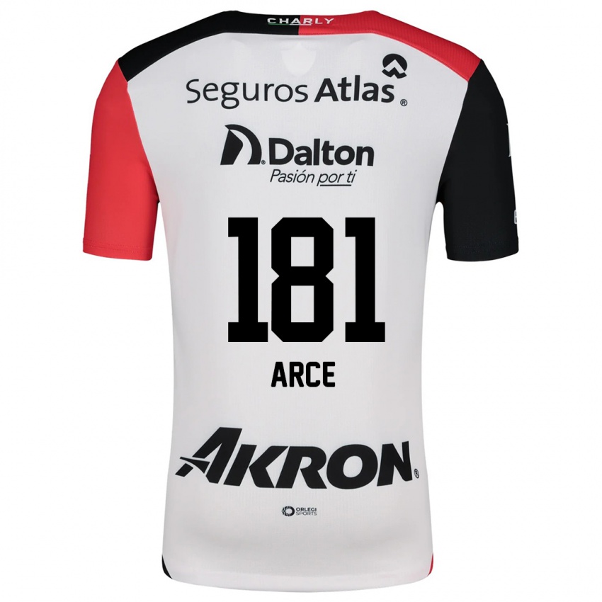 Heren Edson Arce #181 Wit Rood Zwart Uitshirt Uittenue 2024/25 T-Shirt