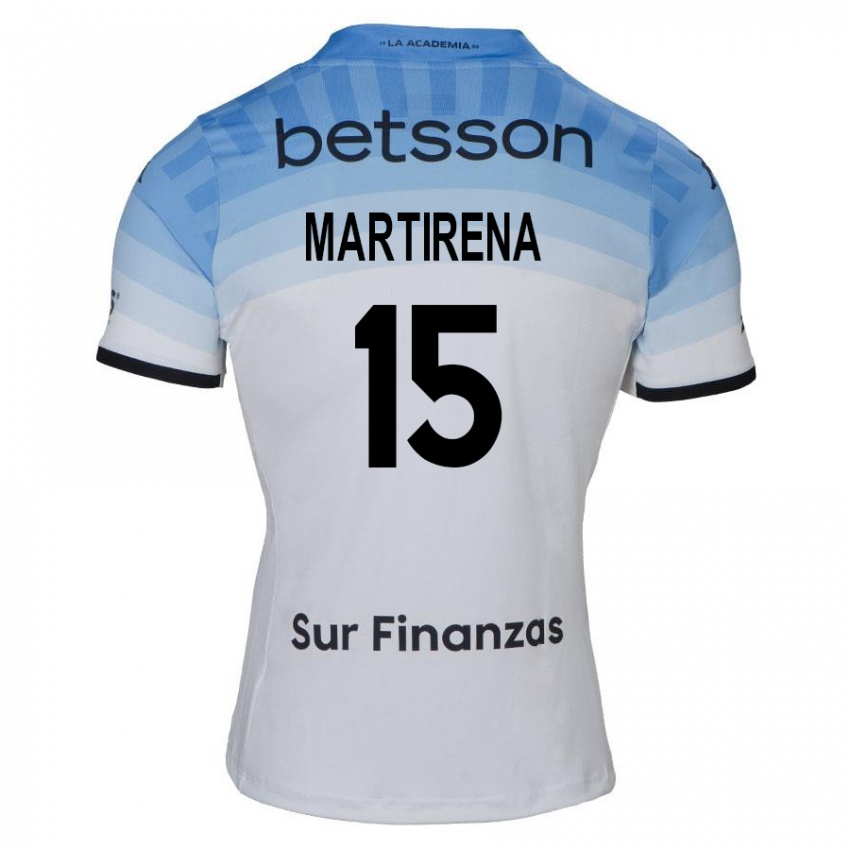 Heren Gastón Martirena #15 Wit Blauw Zwart Uitshirt Uittenue 2024/25 T-Shirt