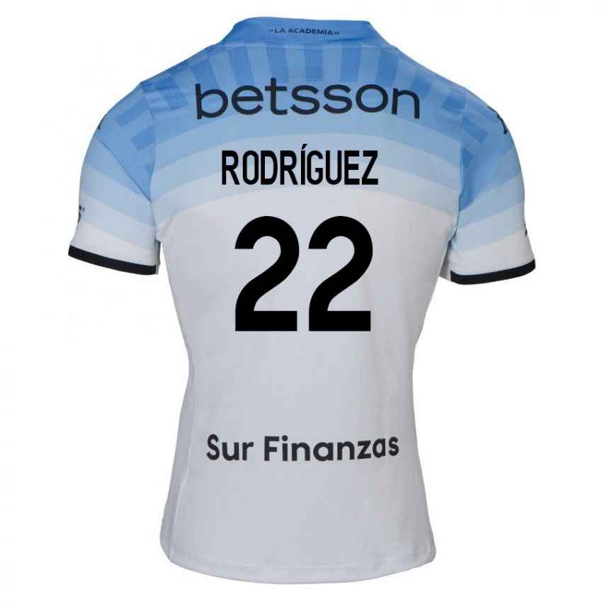 Heren Baltasar Rodríguez #22 Wit Blauw Zwart Uitshirt Uittenue 2024/25 T-Shirt