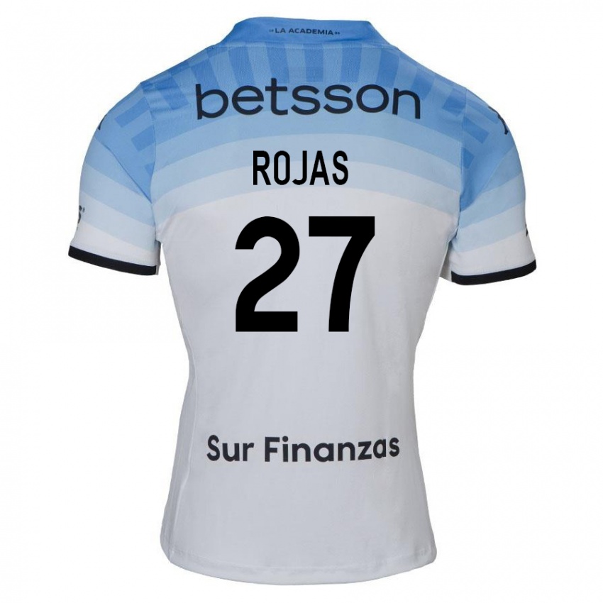 Heren Gabriel Rojas #27 Wit Blauw Zwart Uitshirt Uittenue 2024/25 T-Shirt