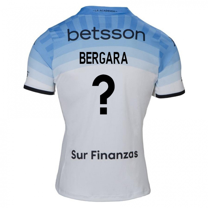 Heren Matías Bergara #0 Wit Blauw Zwart Uitshirt Uittenue 2024/25 T-Shirt