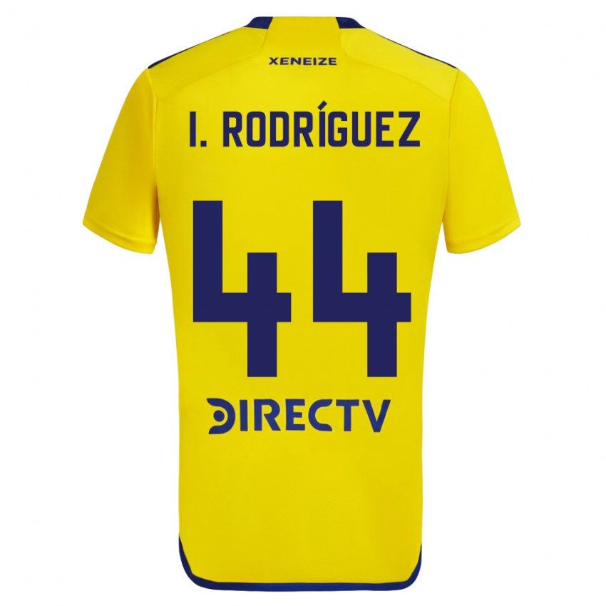 Heren Ignacio Rodríguez #44 Geel Blauw Uitshirt Uittenue 2024/25 T-Shirt